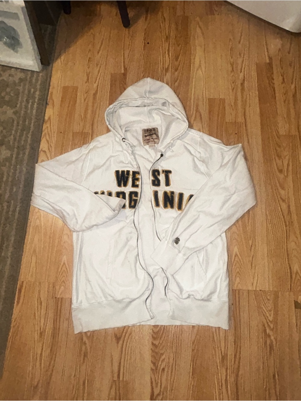 ZOD Collegiate West Virginia Hoodie Men’s XXL Full Zip WVU Mountaineers